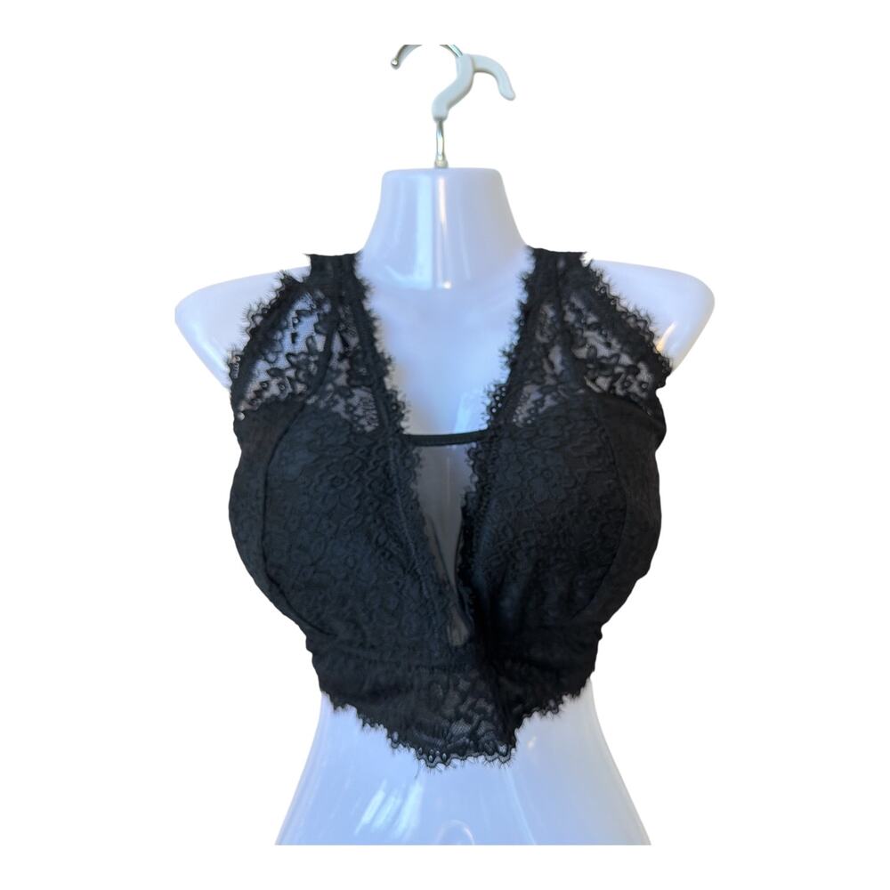 Aerie Lace Bralette Bra Size XXL Black New With Tags Wireless - Picture 2 of 5